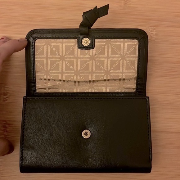 Brand New Lodis Genuine Leather Black Elia Medium Flap Wallet Compact RFID - Picture 10 of 16